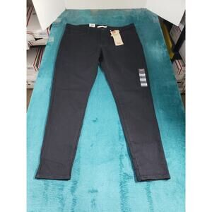 Levis 720 Jeans Size 18 Womens Black Pants Stretch Denim High Rise Skinny NWT